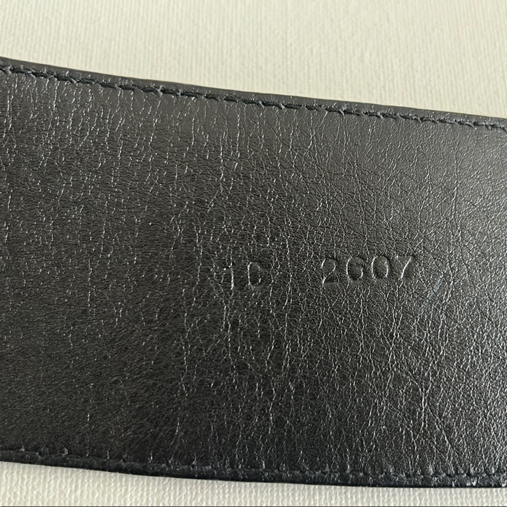 PRADA Black Leather
Chunky Round Buckle Belt  85/34 - Picture 6 of 11